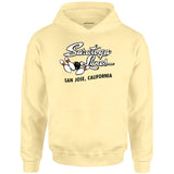Saratoga Lanes - San Jose, CA - Vintage Bowling Alley - Unisex Hoodie