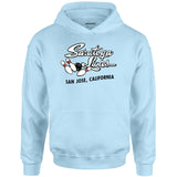 Saratoga Lanes - San Jose, CA - Vintage Bowling Alley - Unisex Hoodie