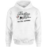 Saratoga Lanes - San Jose, CA - Vintage Bowling Alley - Unisex Hoodie