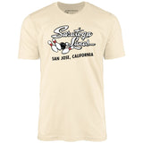 Saratoga Lanes - San Jose, CA - Vintage Bowling Alley - Unisex T-Shirt