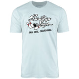 Saratoga Lanes - San Jose, CA - Vintage Bowling Alley - Unisex T-Shirt