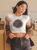 Saved By The Bell 80S Logo Womens Crop Tee
