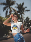 Saved By The Bell Sbtb Logo Womens Crop Tee