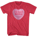 Saved By The Bell Zack Candy Heart Boyfriend Tee