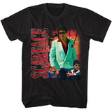 Scarface - Collage With Palm Tree BG T-Shirt