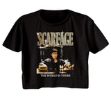 Scarface - Gold Logo Womens Crop Tee