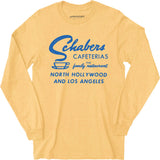 Schabers Cafeterias - Los Angeles, CA - Vintage Restaurant - Long Sleeve T-Shirt