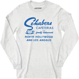 Schabers Cafeterias - Los Angeles, CA - Vintage Restaurant - Long Sleeve T-Shirt
