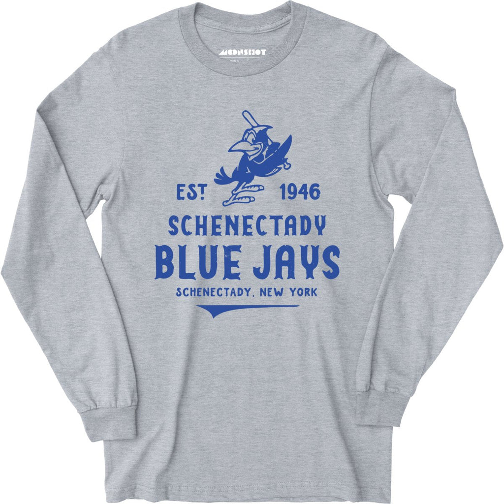 Schenectady Blue Jays - New York - Vintage Defunct Baseball Teams - Long Sleeve T-Shirt