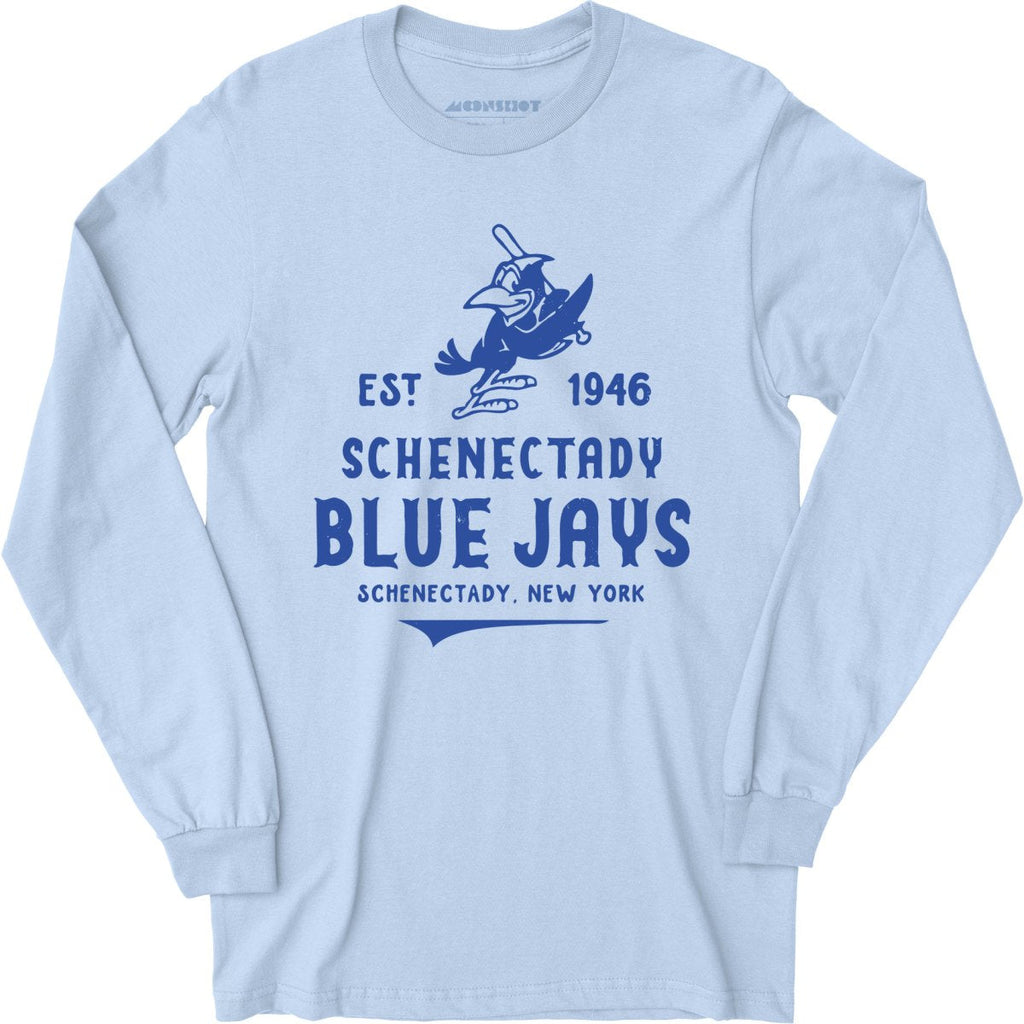 Schenectady Blue Jays - New York - Vintage Defunct Baseball Teams - Long Sleeve T-Shirt