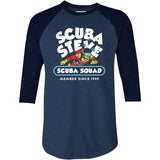 Scuba Steve Scuba Squad - 3/4 Sleeve Raglan T-Shirt