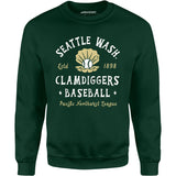 Seattle Clamdiggers - Washington - Vintage Defunct Baseball Teams - Unisex Sweatshirt