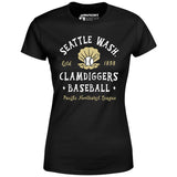 Seattle Clamdiggers - Washington - Vintage Defunct Baseball Teams - Women's T-Shirt