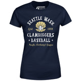 Seattle Clamdiggers - Washington - Vintage Defunct Baseball Teams - Women's T-Shirt
