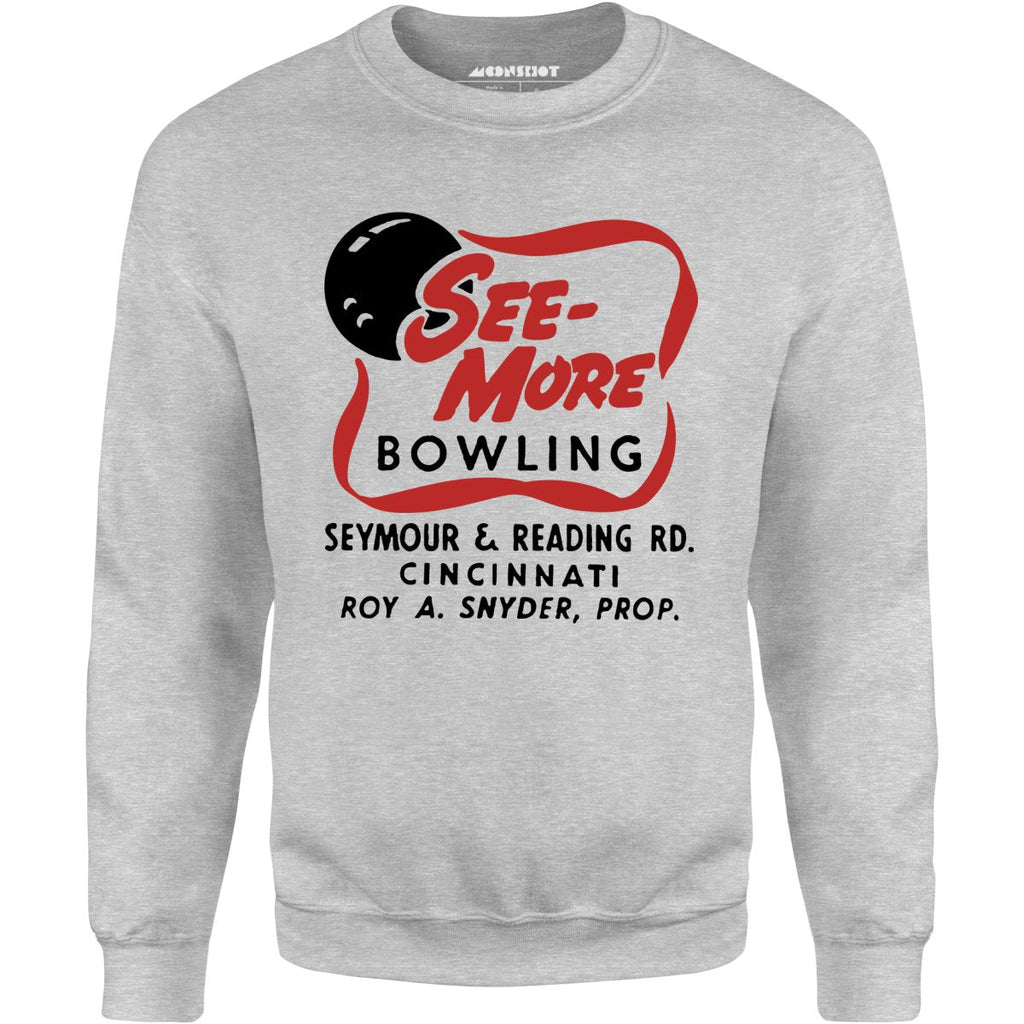 See-More Bowling - Cincinnati, OH - Vintage Bowling Alley - Unisex Sweatshirt
