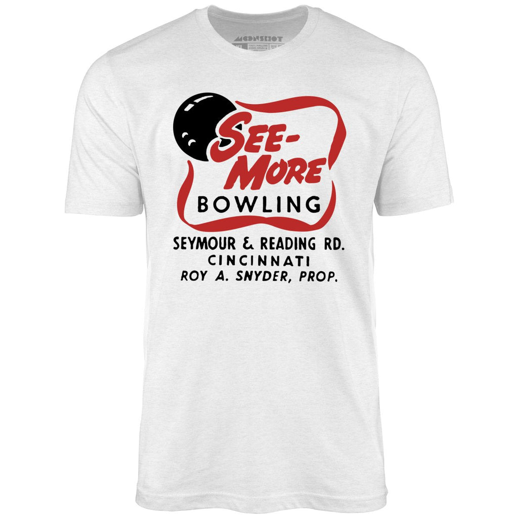 See-More Bowling - Cincinnati, OH - Vintage Bowling Alley - Unisex T-Shirt