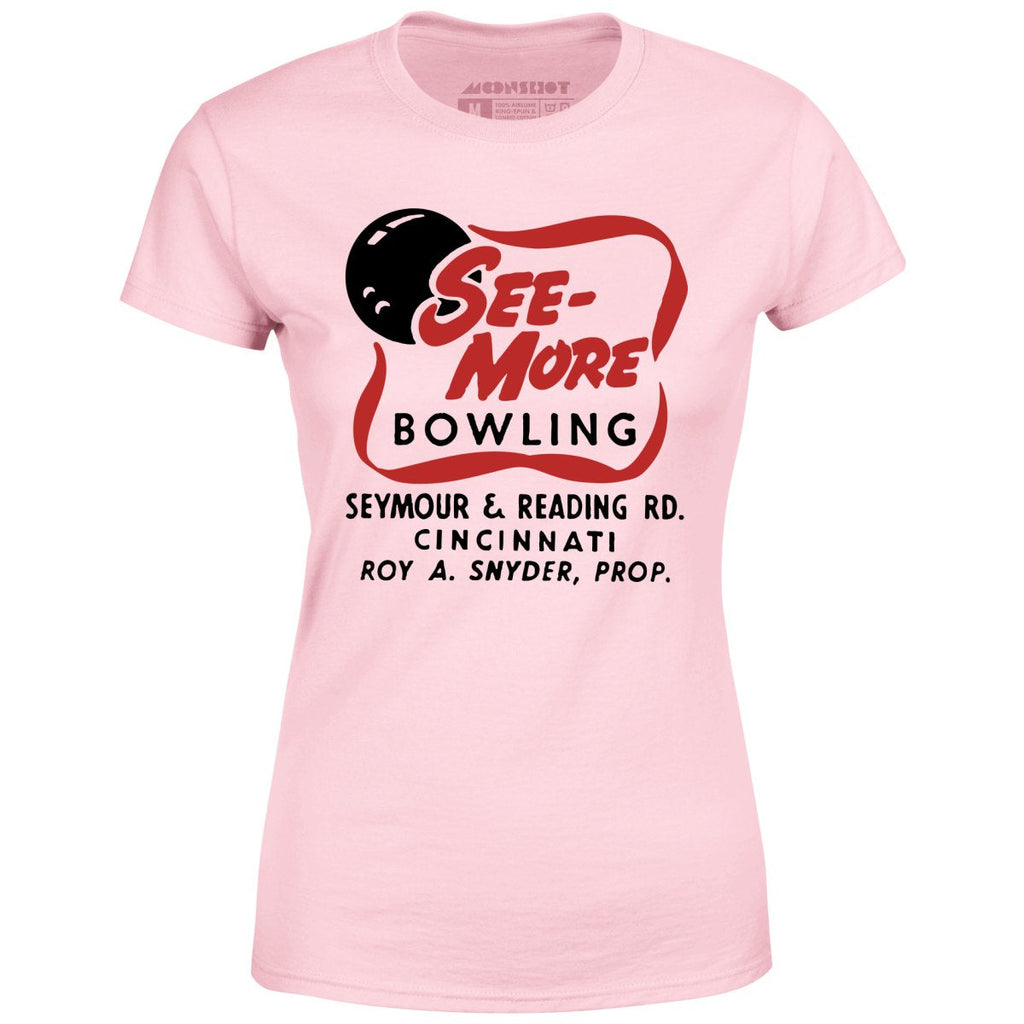 See-More Bowling - Cincinnati, OH - Vintage Bowling Alley - Women's T-Shirt