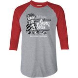 Seven Seas - Hollywood, CA - Vintage Tiki Bar - 3/4 Sleeve Raglan T-Shirt