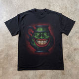 SPELL 'POT OF GREED' HEAVY FADED BLACK T-SHIRT