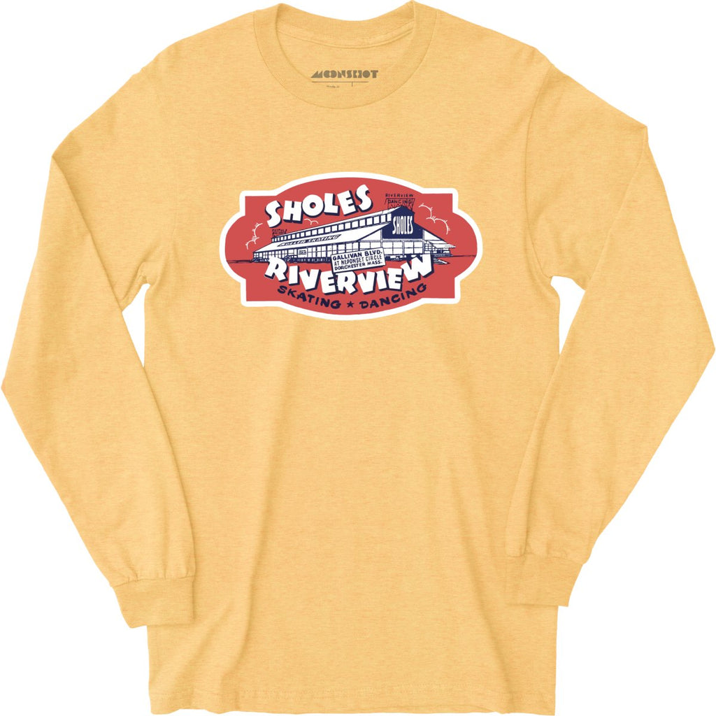 Sholes Riverview - Dorchester, MA - Vintage Roller Rink - Long Sleeve T-Shirt
