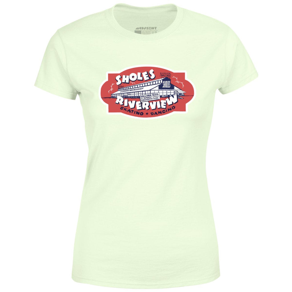 Sholes Riverview - Dorchester, MA - Vintage Roller Rink - Women's T-Shirt