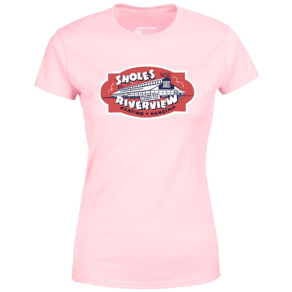 Sholes Riverview - Dorchester, MA - Vintage Roller Rink - Women's T-Shirt