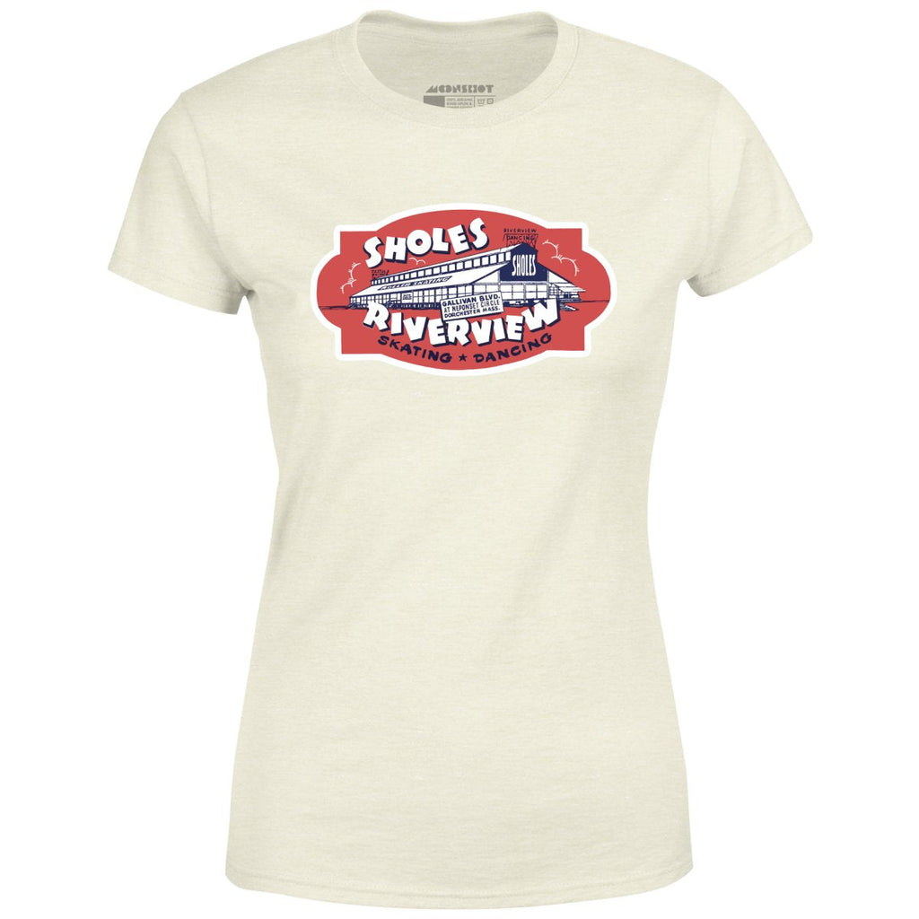 Sholes Riverview - Dorchester, MA - Vintage Roller Rink - Women's T-Shirt