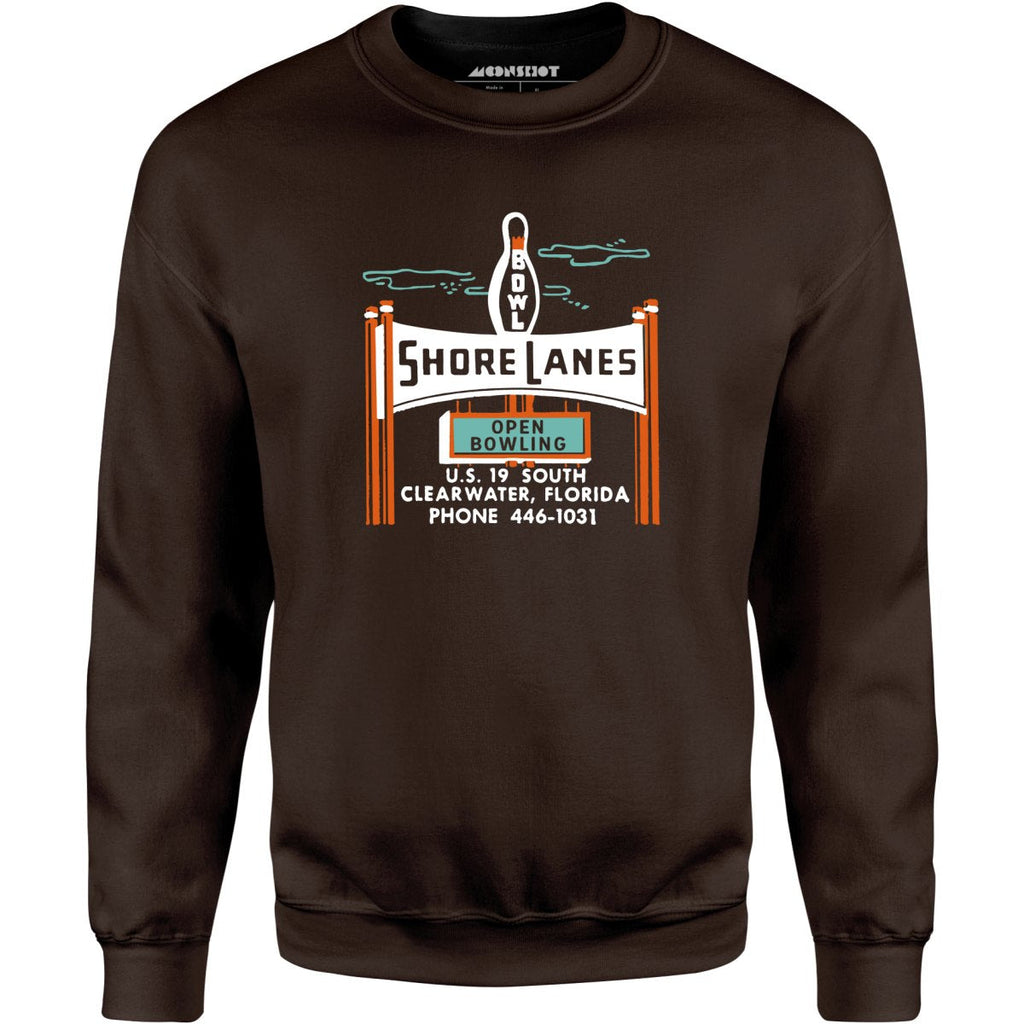 Shore Lanes - Clearwater, FL - Vintage Bowling Alley - Unisex Sweatshirt