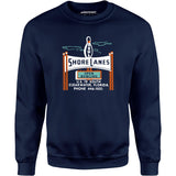 Shore Lanes - Clearwater, FL - Vintage Bowling Alley - Unisex Sweatshirt