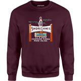 Shore Lanes - Clearwater, FL - Vintage Bowling Alley - Unisex Sweatshirt