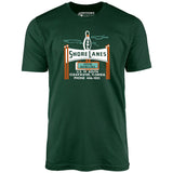 Shore Lanes - Clearwater, FL - Vintage Bowling Alley - Unisex T-Shirt
