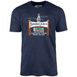 Shore Lanes - Clearwater, FL - Vintage Bowling Alley - Unisex T-Shirt