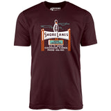 Shore Lanes - Clearwater, FL - Vintage Bowling Alley - Unisex T-Shirt