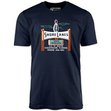Shore Lanes - Clearwater, FL - Vintage Bowling Alley - Unisex T-Shirt