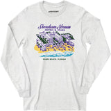 Shoreham Norman Hotels & Villas - Miami, FL - Vintage Hotel - Long Sleeve T-Shirt