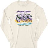 Shoreham Norman Hotels & Villas - Miami, FL - Vintage Hotel - Long Sleeve T-Shirt