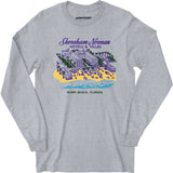Shoreham Norman Hotels & Villas - Miami, FL - Vintage Hotel - Long Sleeve T-Shirt