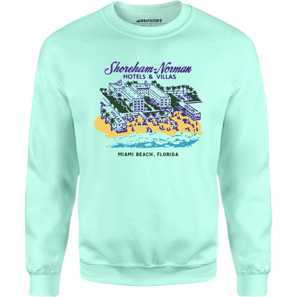 Shoreham Norman Hotels & Villas - Miami, FL - Vintage Hotel - Unisex Sweatshirt