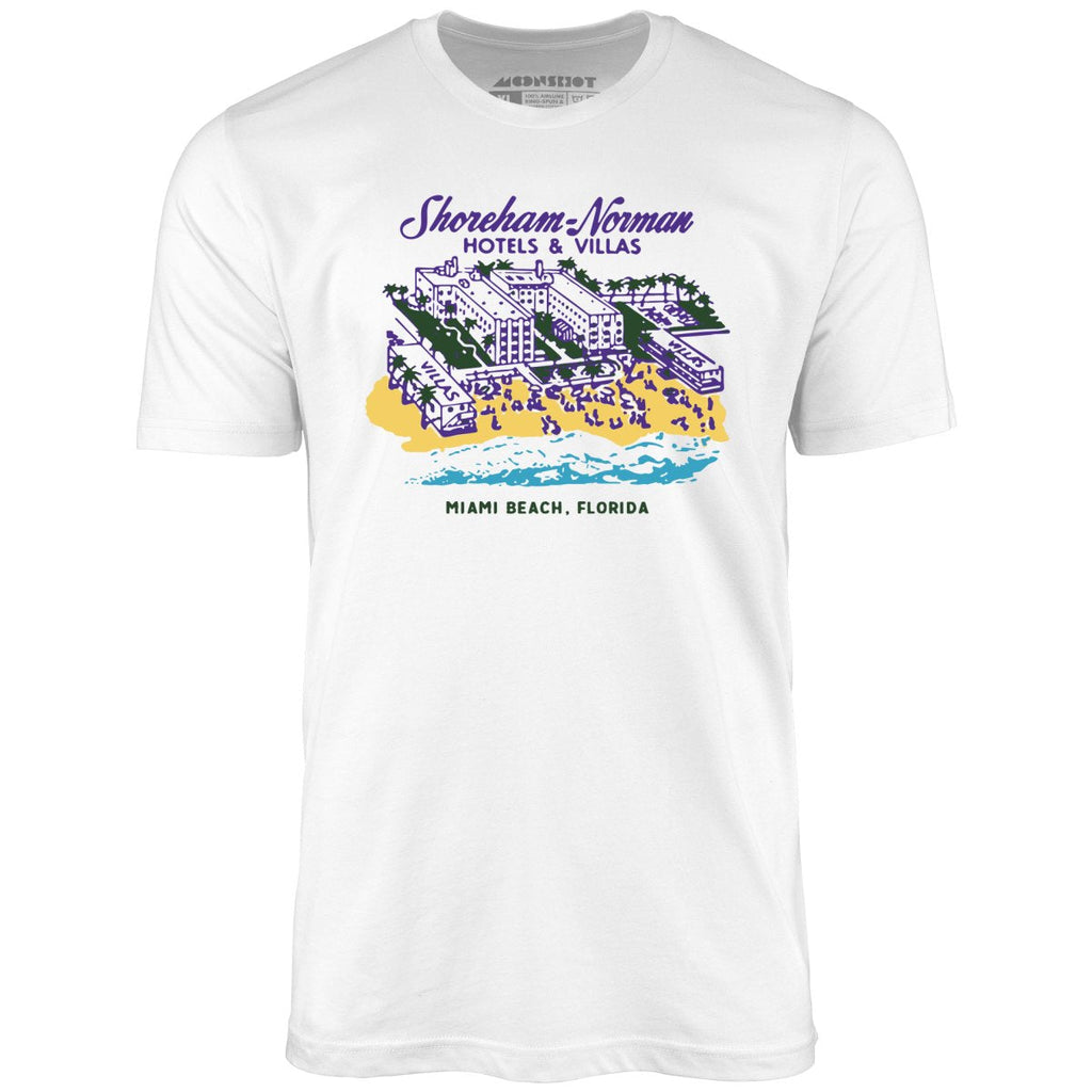 Shoreham Norman Hotels & Villas - Miami, FL - Vintage Hotel - Unisex T-Shirt