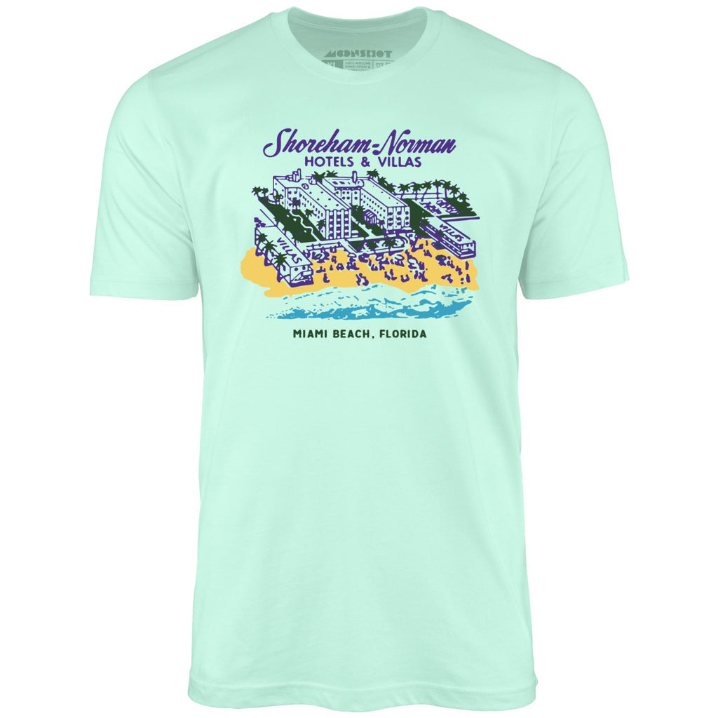 Shoreham Norman Hotels & Villas - Miami, FL - Vintage Hotel - Unisex T-Shirt