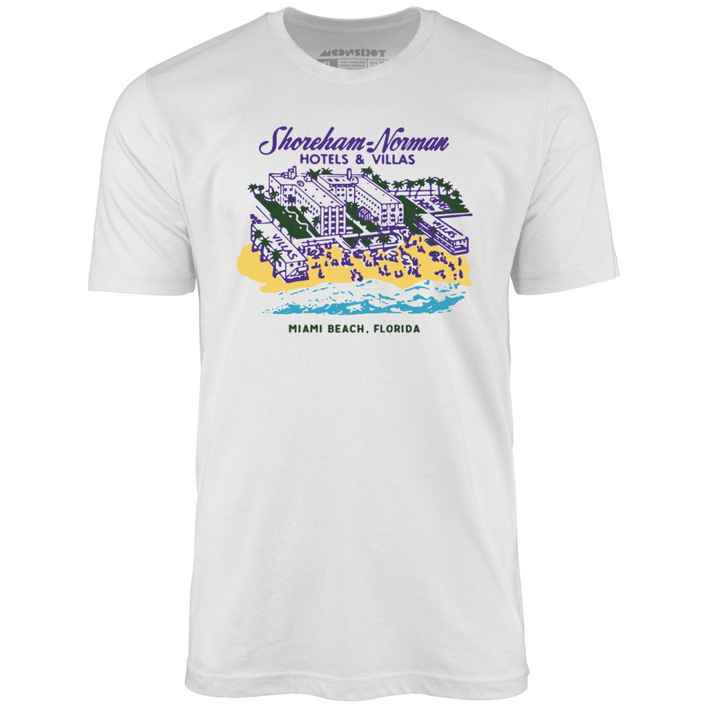 Shoreham Norman Hotels & Villas - Miami, FL - Vintage Hotel - Unisex T-Shirt