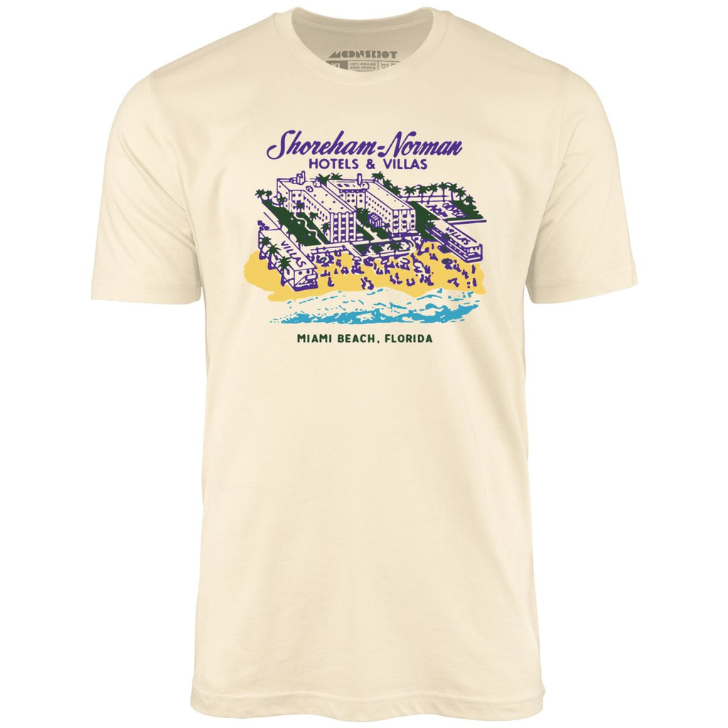 Shoreham Norman Hotels & Villas - Miami, FL - Vintage Hotel - Unisex T-Shirt