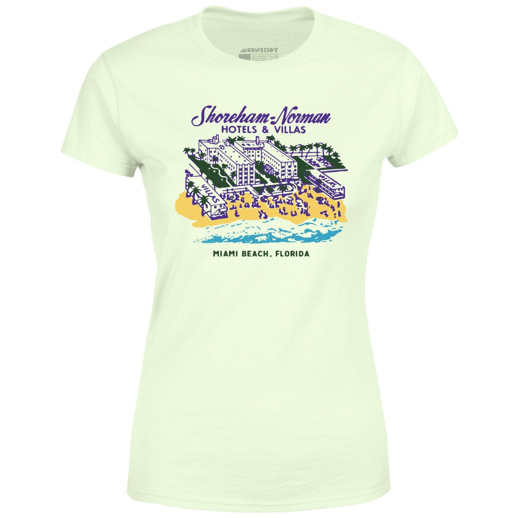 Shoreham Norman Hotels & Villas - Miami, FL - Vintage Hotel - Women's T-Shirt