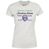 Shoreham Norman Hotels & Villas v2 - Miami, FL - Vintage Hotel - Women's T-Shirt