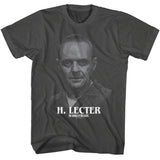 Silence Of The Lambs - Silence H Lecter Portrait Boyfriend Tee