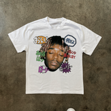LIL UZI 'KANJI' HEAVYWEIGHT WHITE T-SHIRT