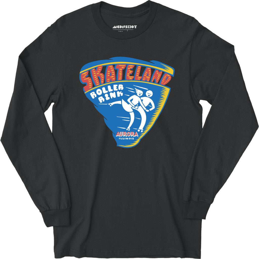 Skateland - Aurora, IL - Vintage Roller Rink - Long Sleeve T-Shirt