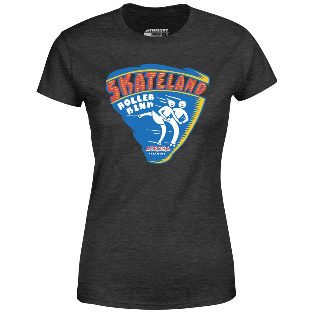 Skateland - Aurora, IL - Vintage Roller Rink - Women's T-Shirt
