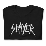 Slayer - White Drip Logo T-Shirt