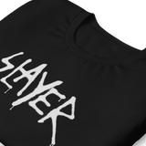 Slayer - White Drip Logo T-Shirt